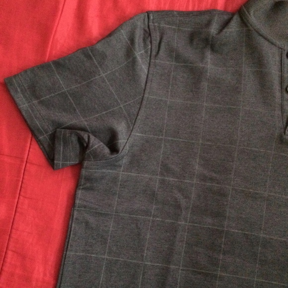SOLD - Van Heusen Flex Large Gray Polo Gently Used - Picture 2 of 5